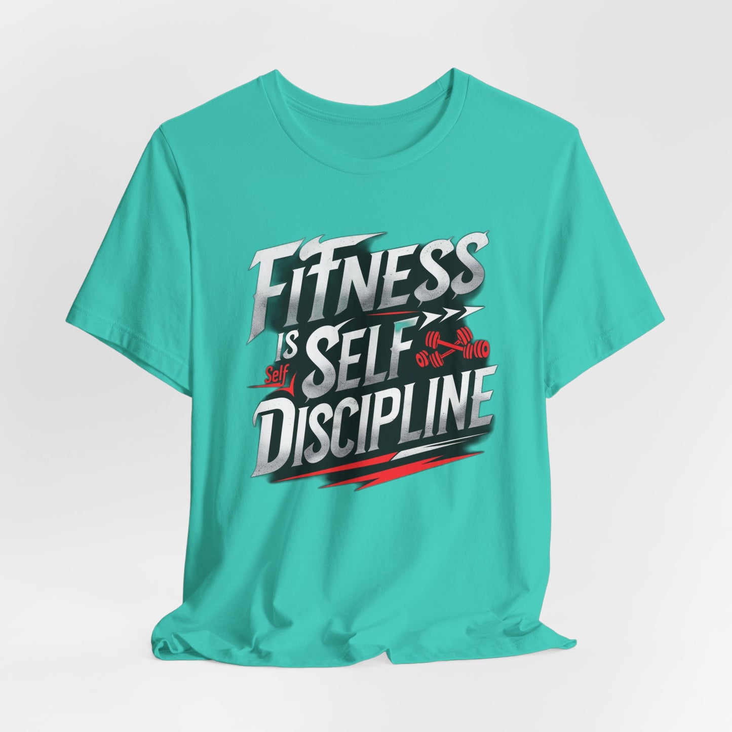 Fitness Is Self-Discipline, Gym T-Shirt β Mindset & Motivation Workout Tee πͺ | Discipline Over Motivation Shirt for Men & Women