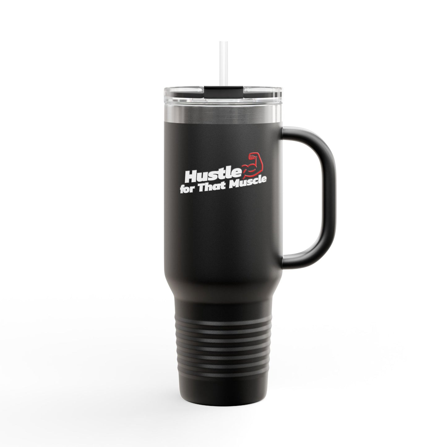 Insulated water Tumbler - 'Hustle for that Muscle' Insulated 40oz
