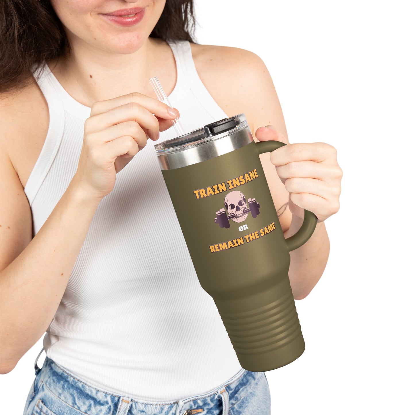 Insulated Water Tumbler 40oz - Train Insane