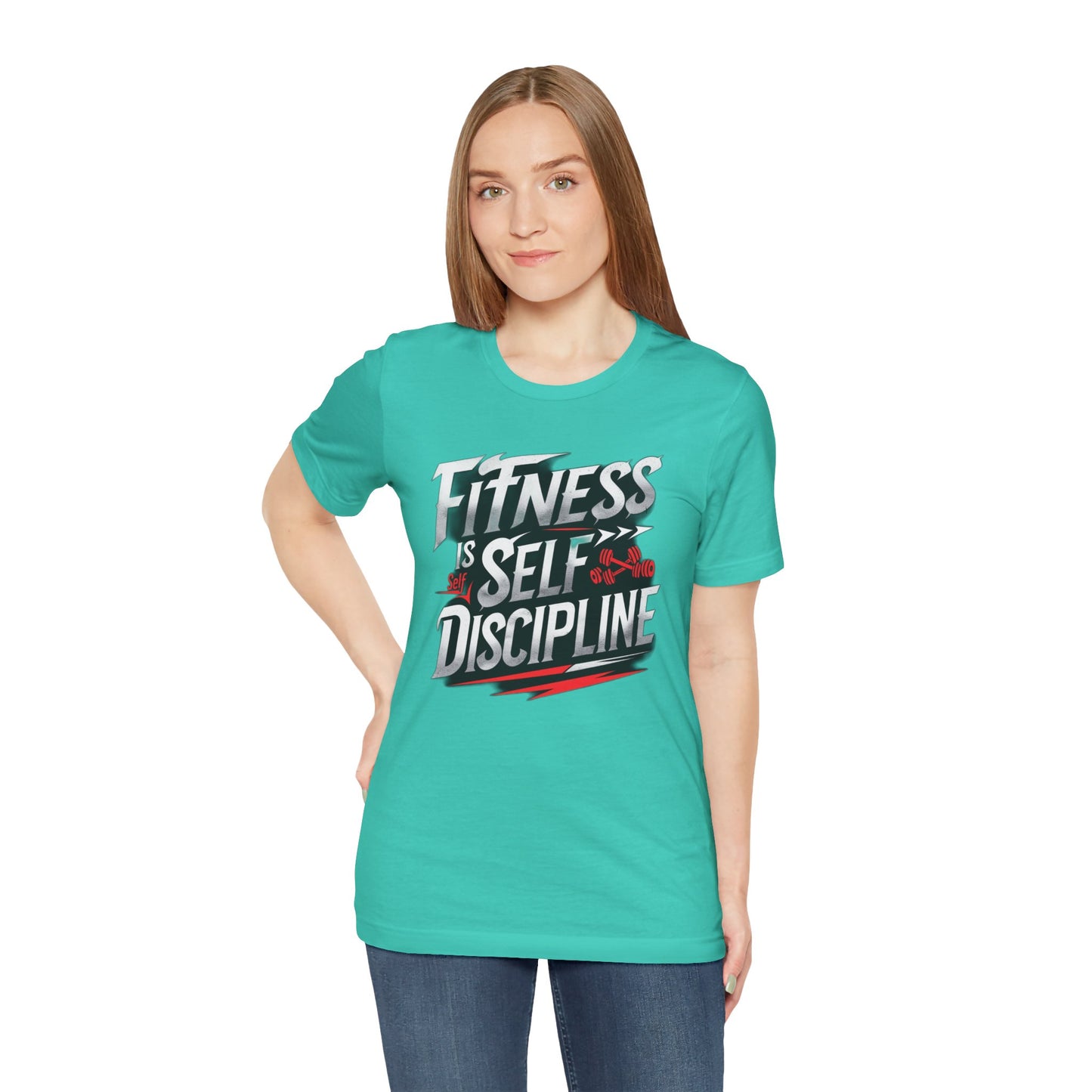 Fitness Is Self-Discipline, Gym T-Shirt β Mindset & Motivation Workout Tee πͺ | Discipline Over Motivation Shirt for Men & Women