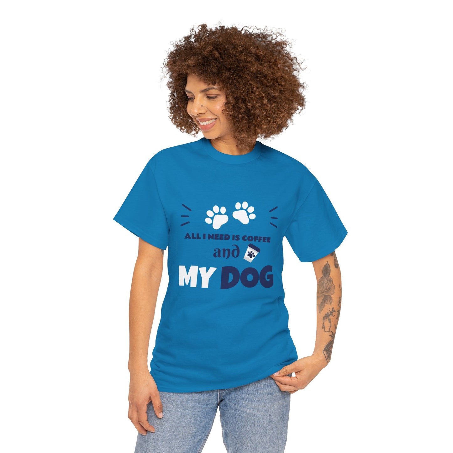 Funny Coffee Lover Dog Owner Shirt| Sapphire Shirt