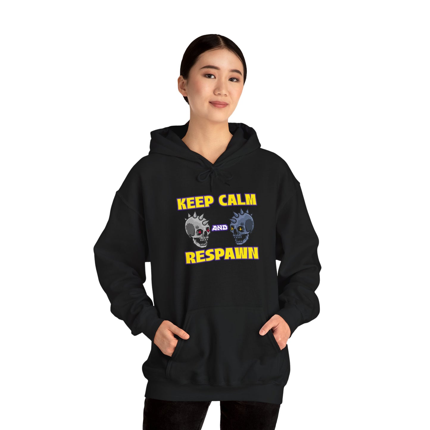 Hooded Sweatshirt - Keep Calm and Respawn