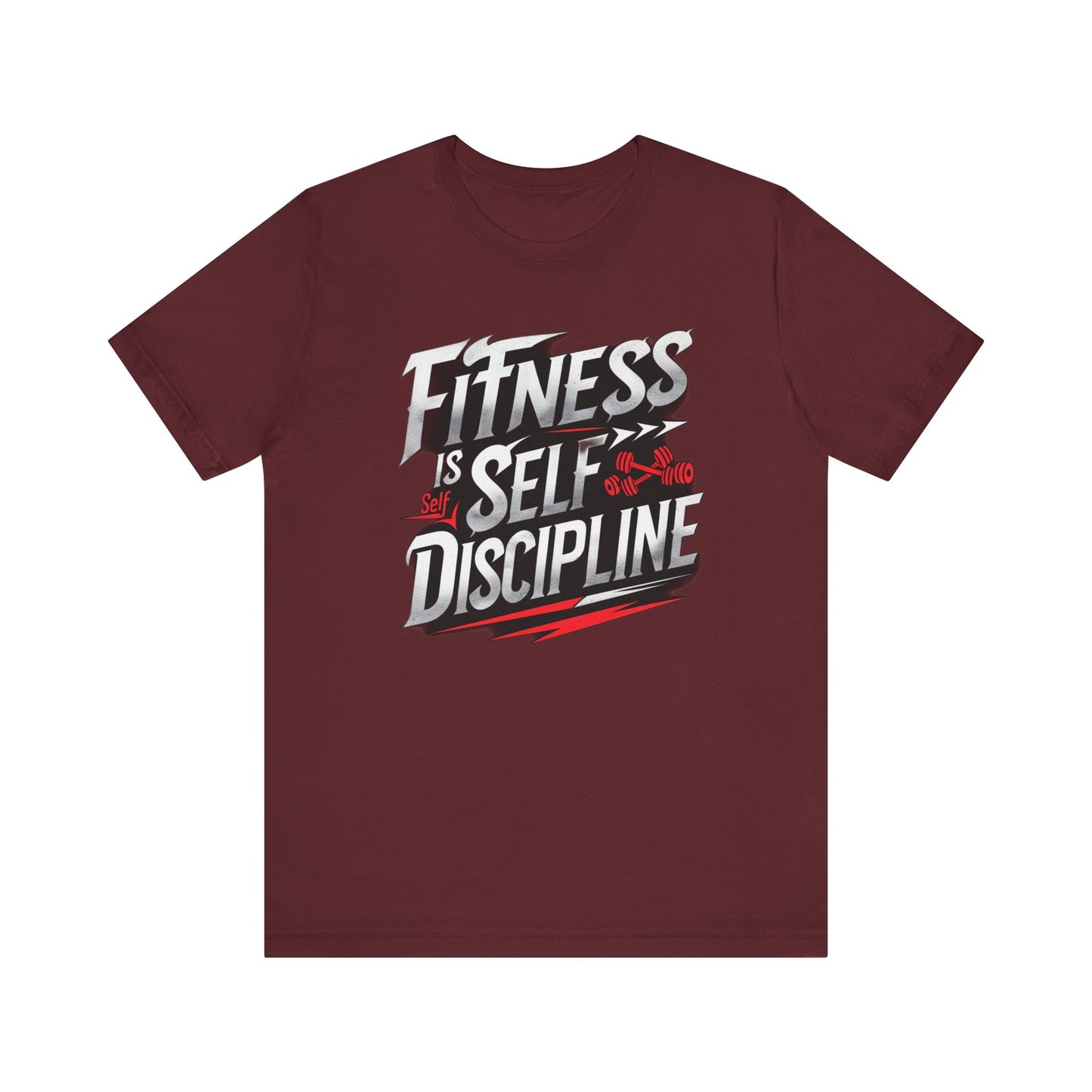 Fitness Is Self-Discipline, Gym T-Shirt β Mindset & Motivation Workout Tee πͺ | Discipline Over Motivation Shirt for Men & Women
