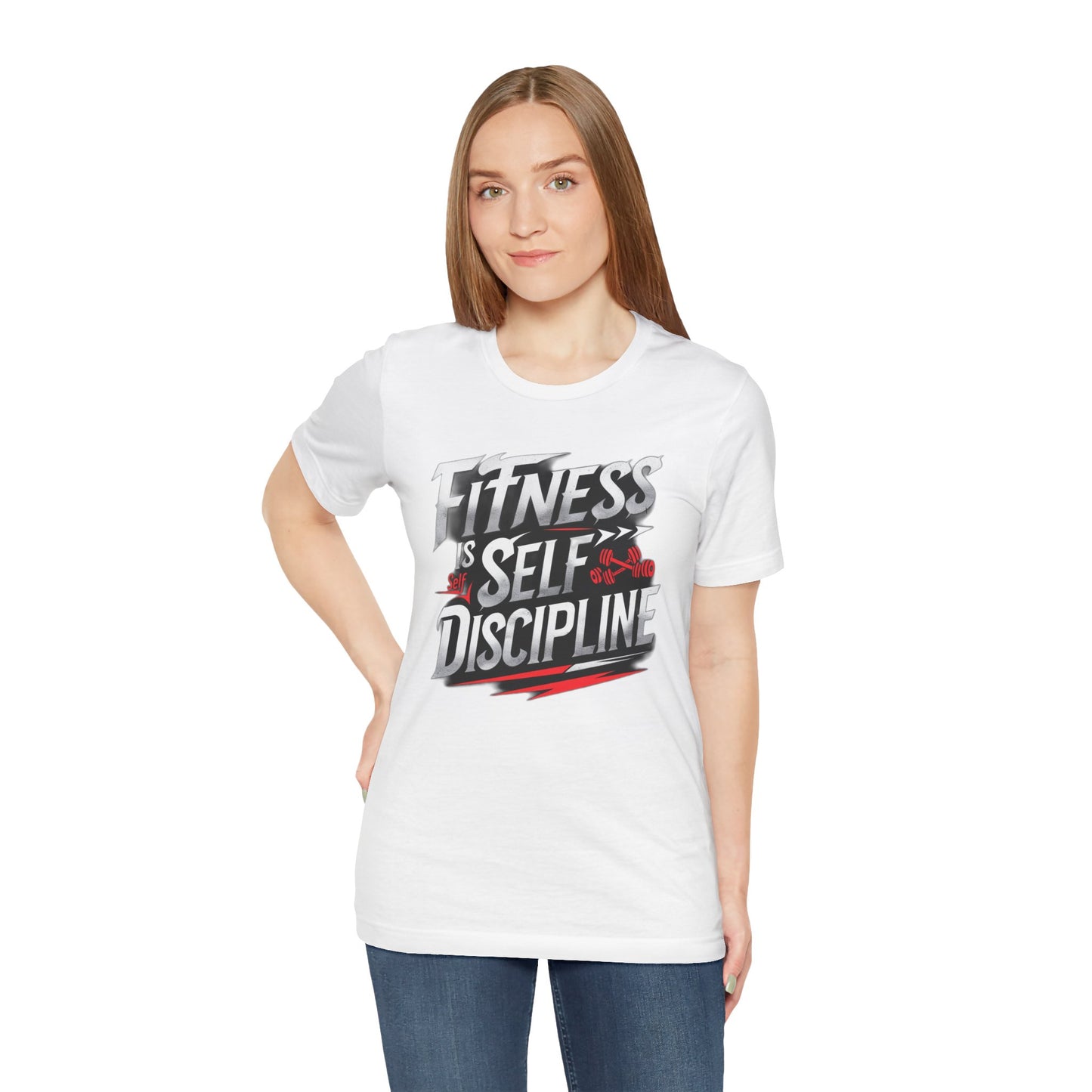 Fitness Is Self-Discipline, Gym T-Shirt β Mindset & Motivation Workout Tee πͺ | Discipline Over Motivation Shirt for Men & Women