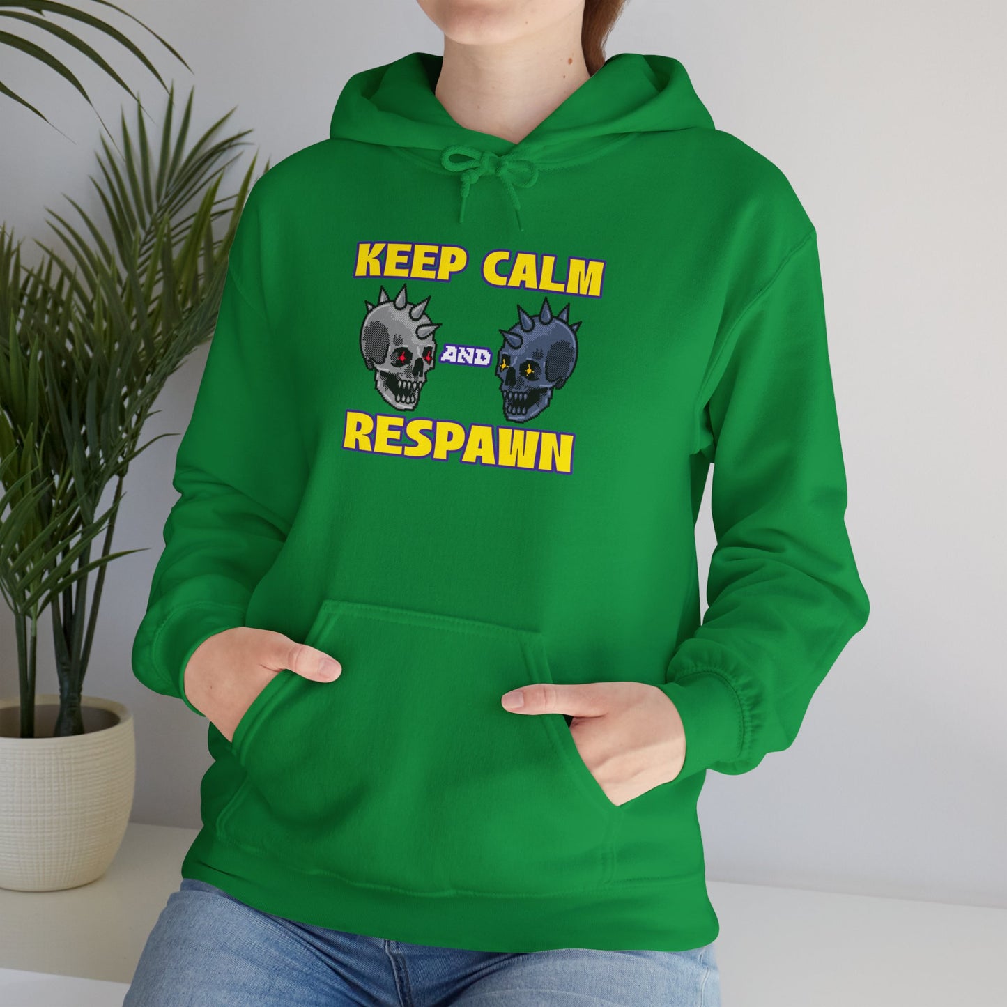 Hooded Sweatshirt - Keep Calm and Respawn