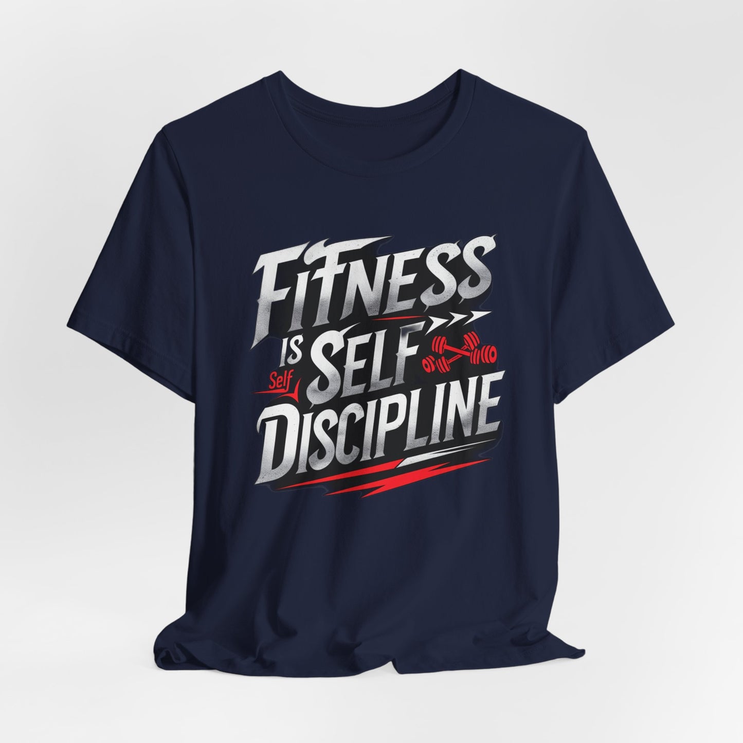 Fitness Is Self-Discipline, Gym T-Shirt β Mindset & Motivation Workout Tee πͺ | Discipline Over Motivation Shirt for Men & Women