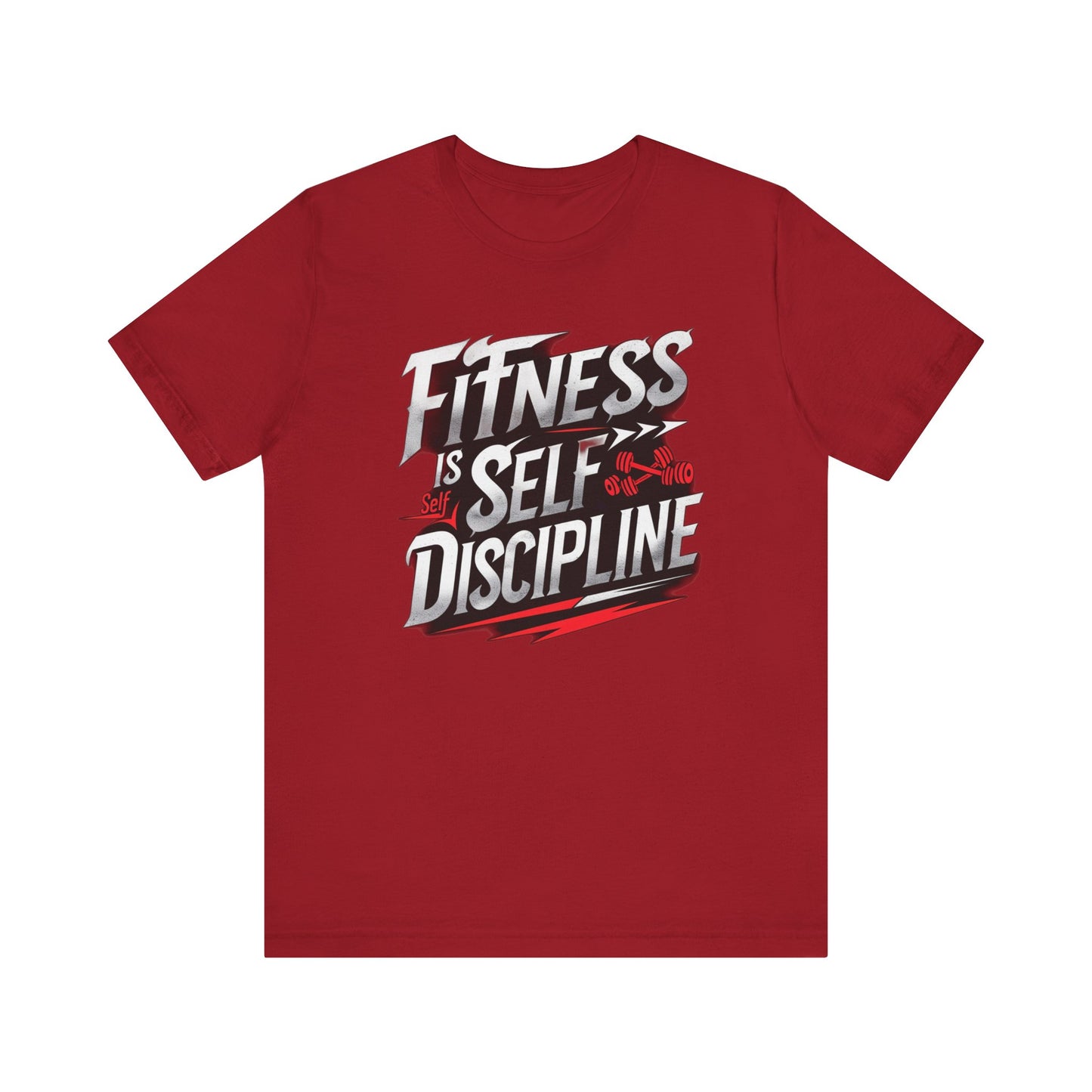 Fitness Is Self-Discipline, Gym T-Shirt β Mindset & Motivation Workout Tee πͺ | Discipline Over Motivation Shirt for Men & Women