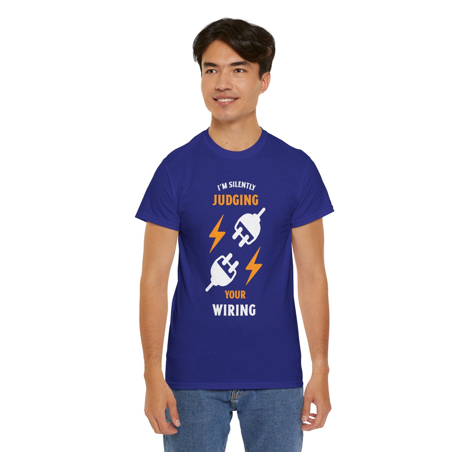 Electrician shirt Cobalt front