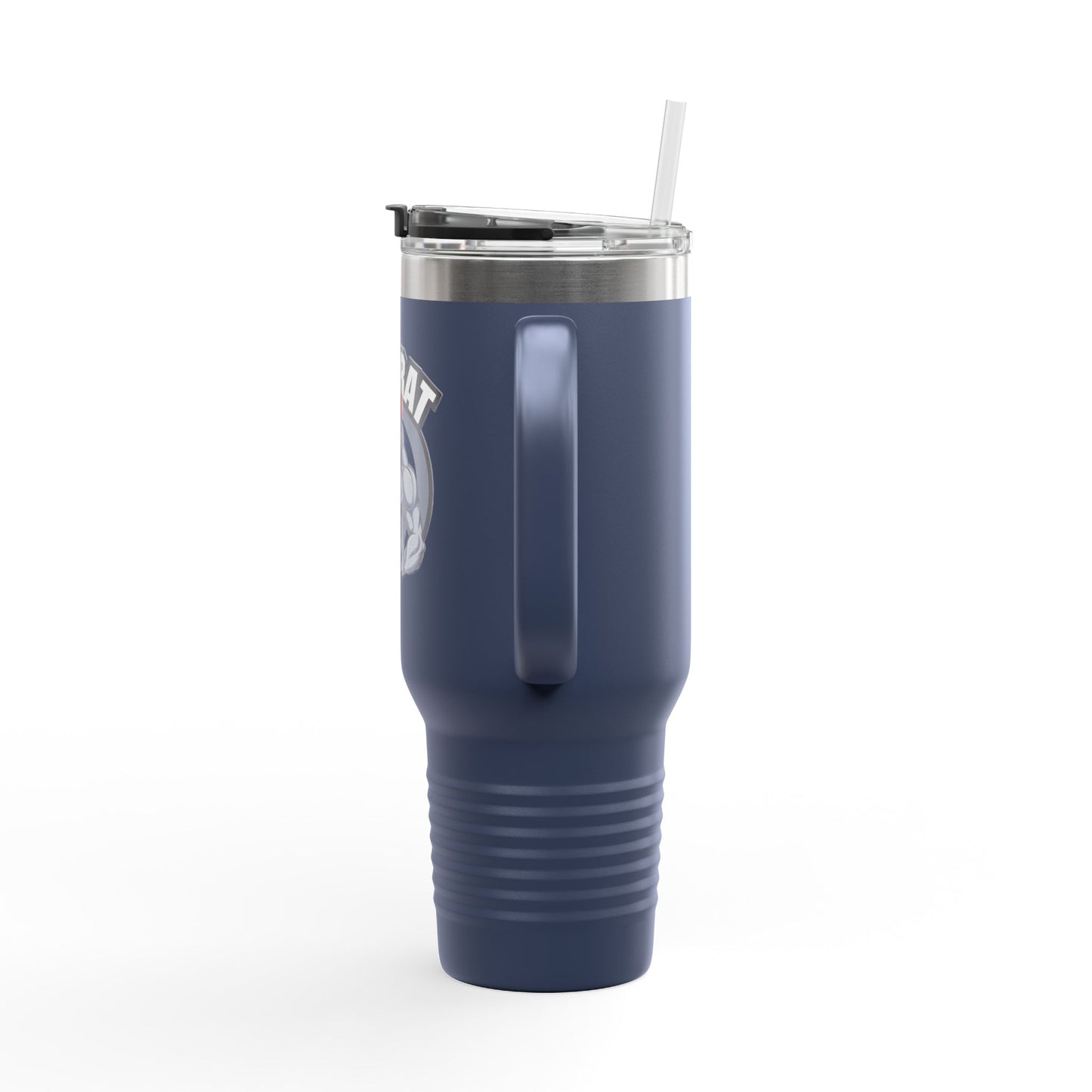 Insulated Water Tumbler 40oz - Gym Rat Design - Insulated 40oz
