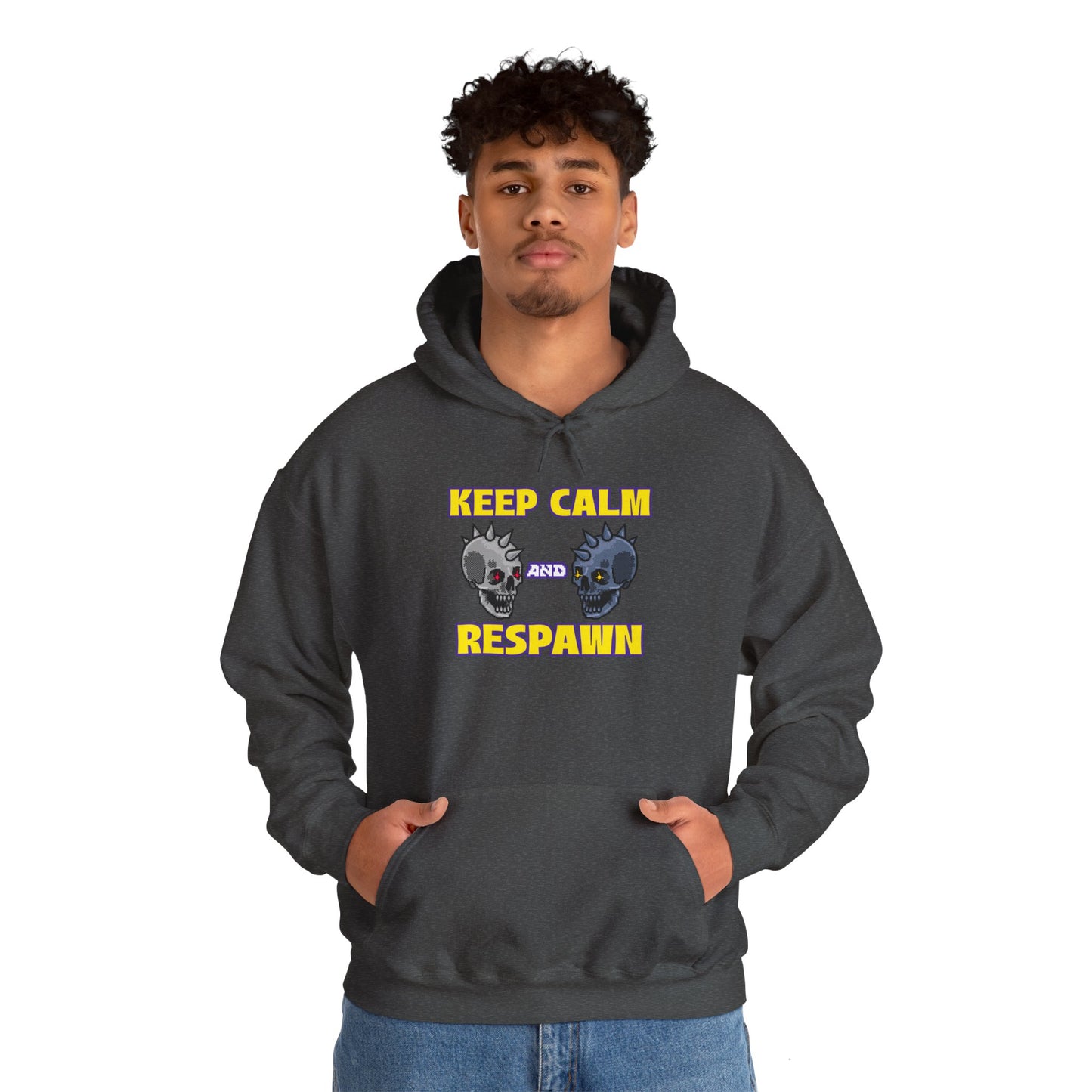 Hooded Sweatshirt - Keep Calm and Respawn
