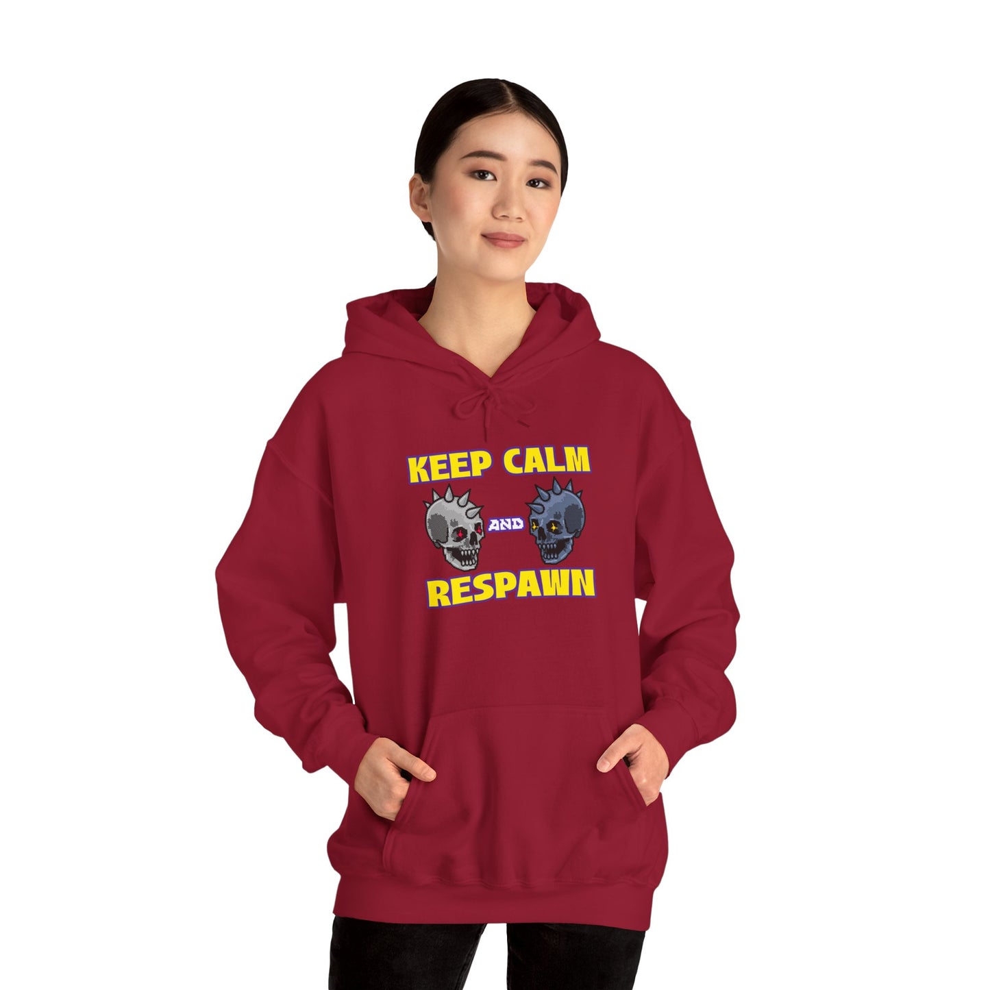 Hooded Sweatshirt - Keep Calm and Respawn