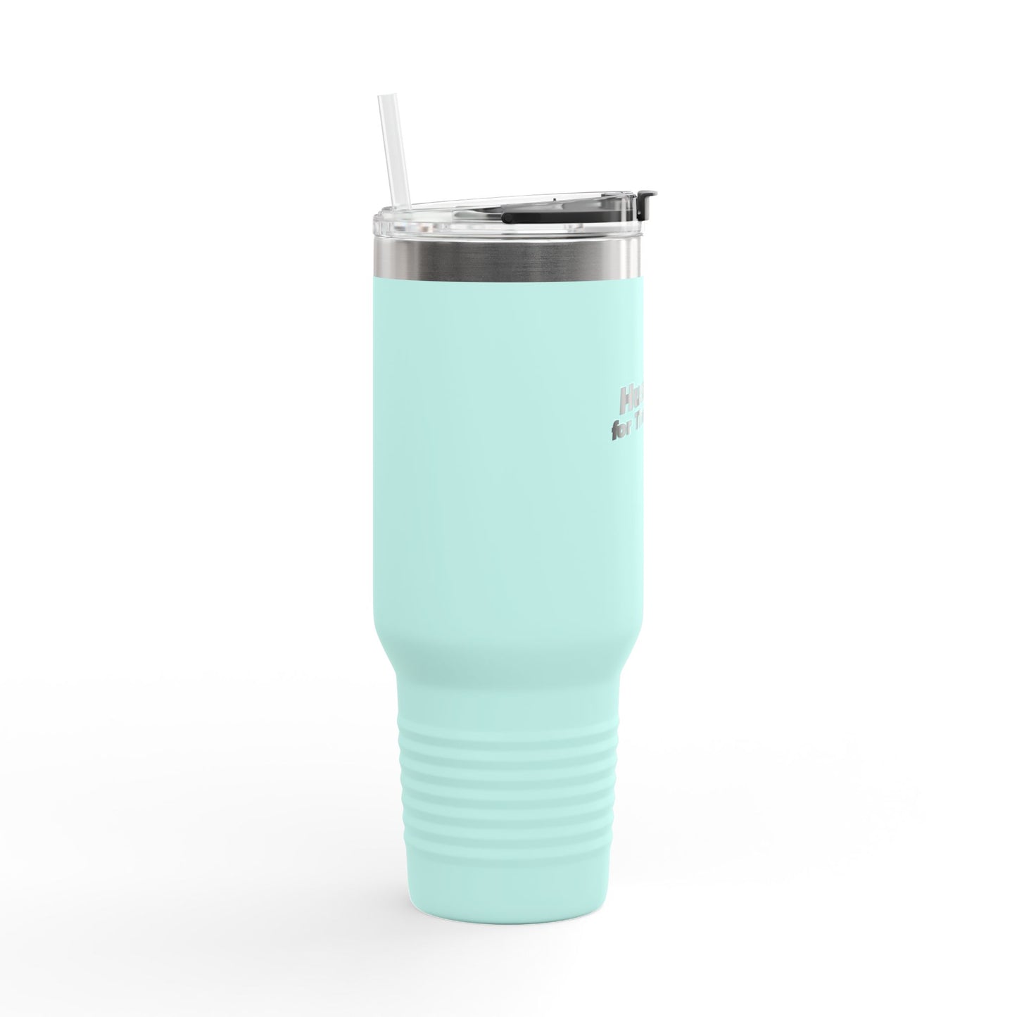 Insulated water Tumbler - 'Hustle for that Muscle' Insulated 40oz