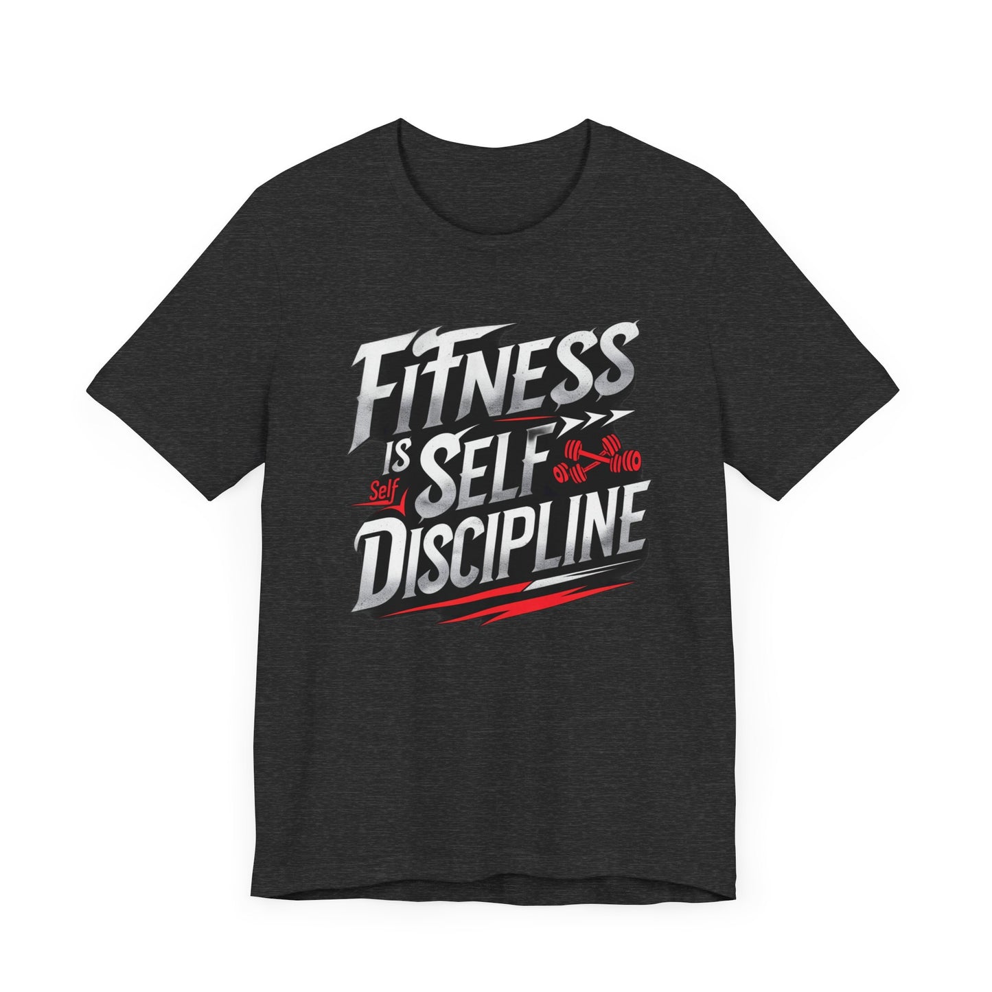 Fitness Is Self-Discipline, Gym T-Shirt β Mindset & Motivation Workout Tee πͺ | Discipline Over Motivation Shirt for Men & Women