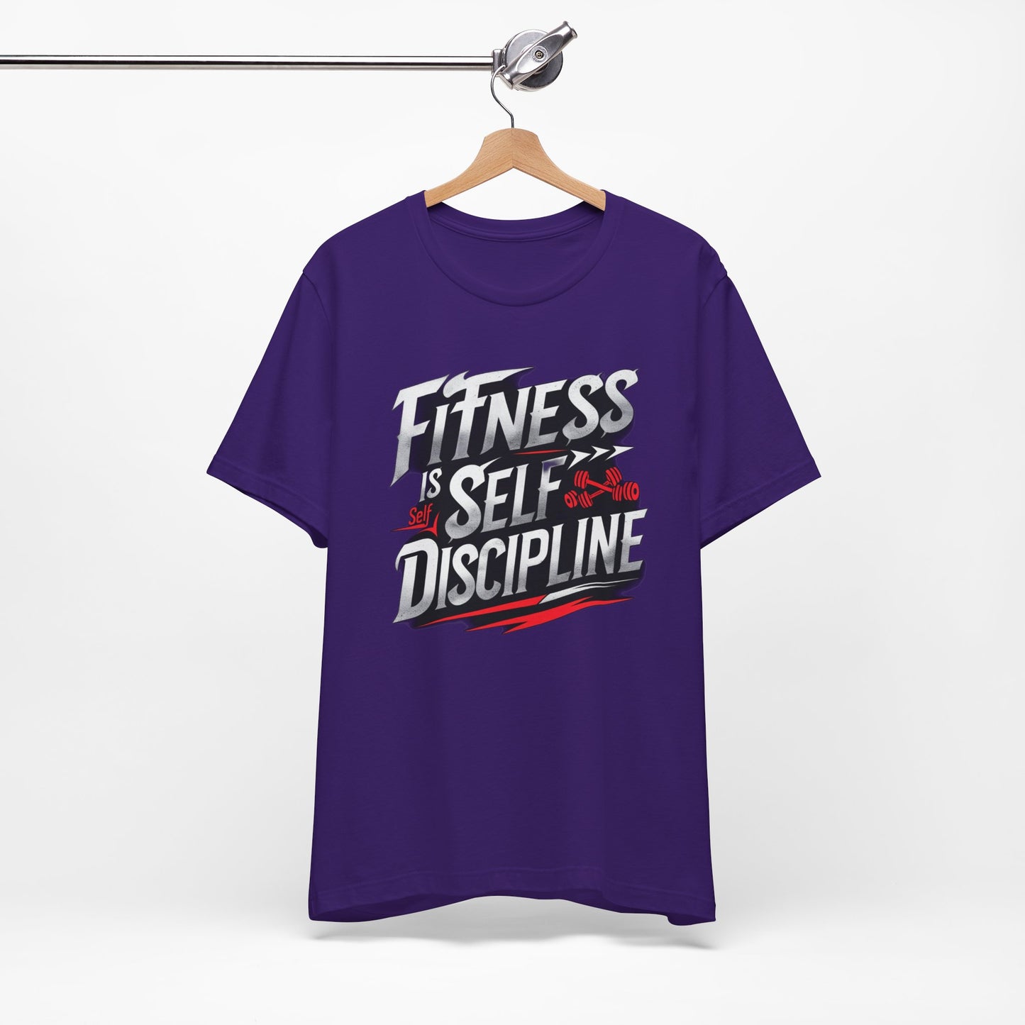 Fitness Is Self-Discipline, Gym T-Shirt β Mindset & Motivation Workout Tee πͺ | Discipline Over Motivation Shirt for Men & Women