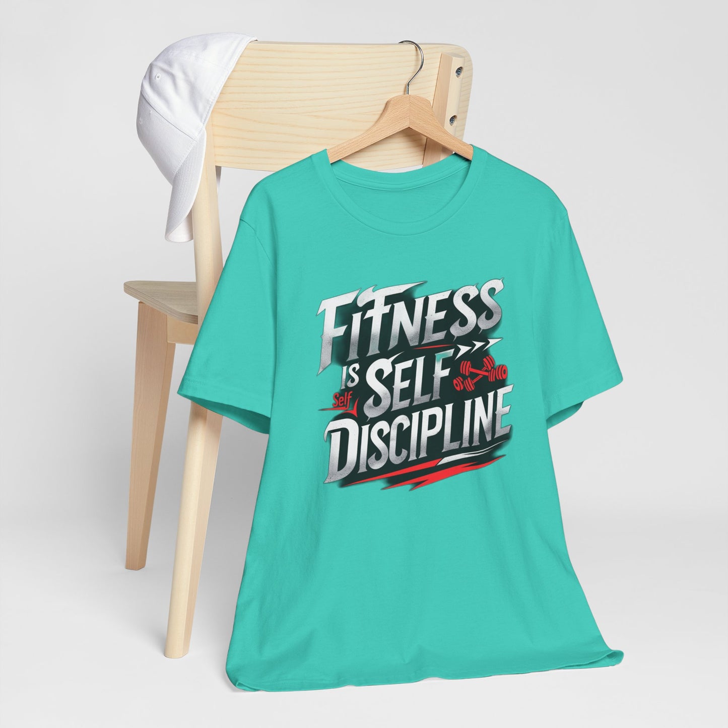 Fitness Is Self-Discipline, Gym T-Shirt β Mindset & Motivation Workout Tee πͺ | Discipline Over Motivation Shirt for Men & Women
