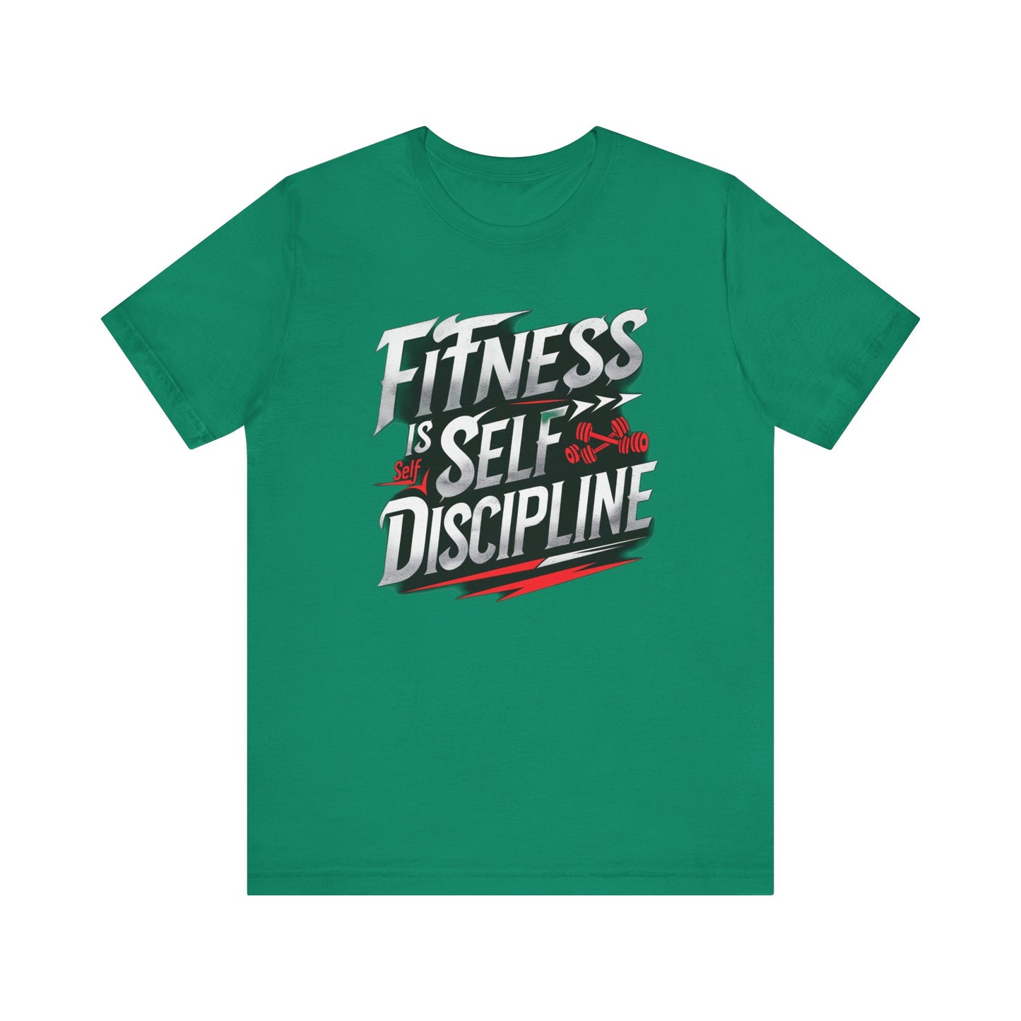Fitness Is Self-Discipline, Gym T-Shirt β Mindset & Motivation Workout Tee πͺ | Discipline Over Motivation Shirt for Men & Women