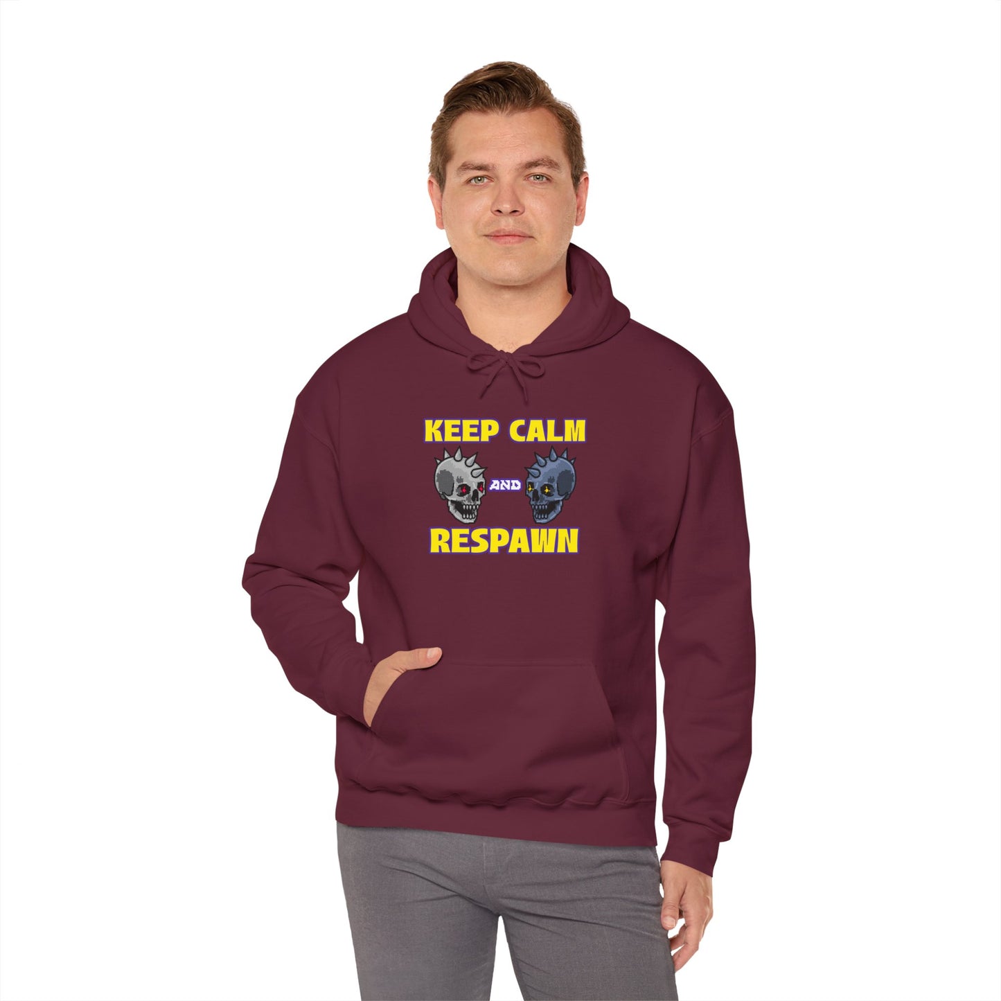 Hooded Sweatshirt - Keep Calm and Respawn