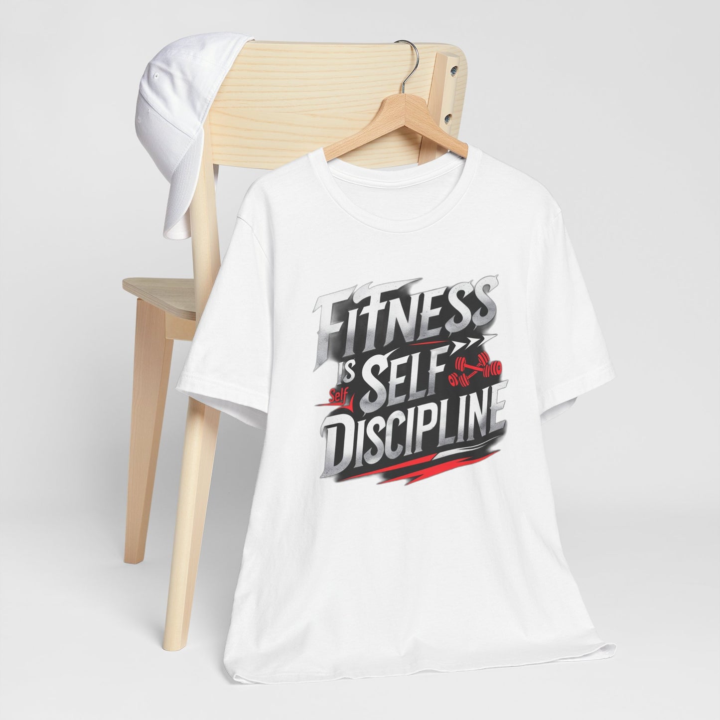 Fitness Is Self-Discipline, Gym T-Shirt β Mindset & Motivation Workout Tee πͺ | Discipline Over Motivation Shirt for Men & Women