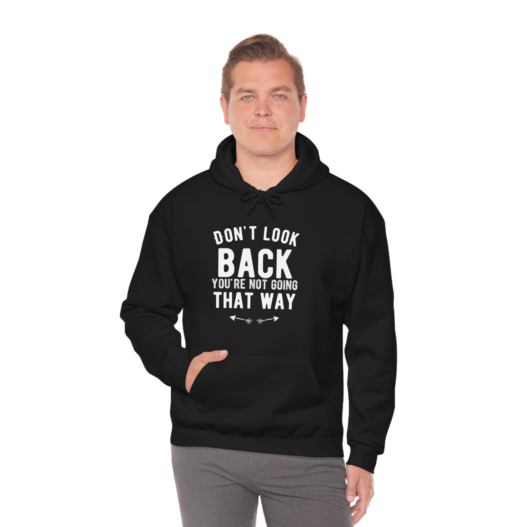 Keep Moving Forward Inspirational HOODIE with a Positive Message