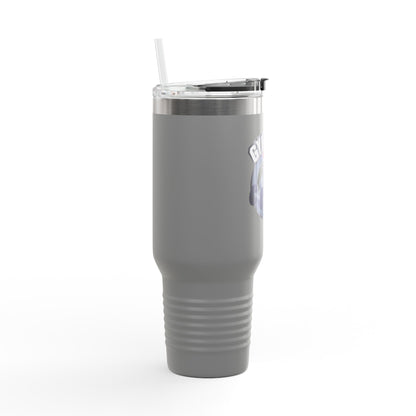 Insulated Water Tumbler 40oz  - Gym Rat Design - Insulated 40oz