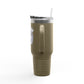 Insulated Water Tumbler 40oz  - Gym Rat Design - Insulated 40oz