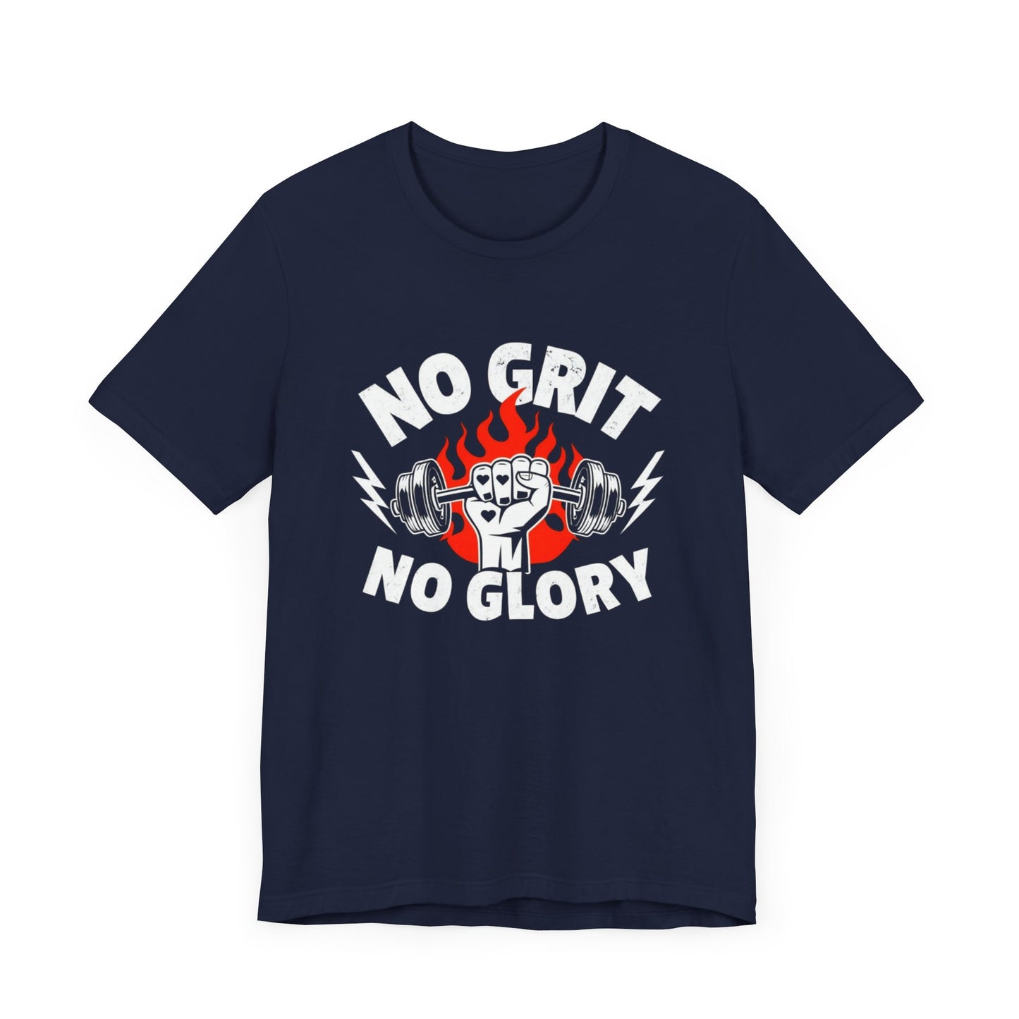 No Grit, No Glory” Gym T-Shirt Graphic Tee 💪 | Motivational Fitness & Hustle Shirt