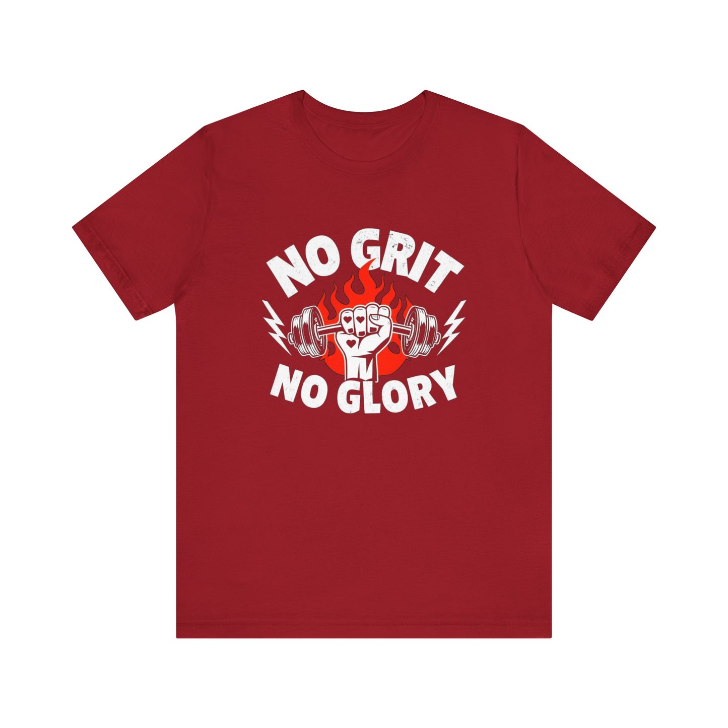 No Grit, No Glory” Gym T-Shirt Graphic Tee 💪 | Motivational Fitness & Hustle Shirt