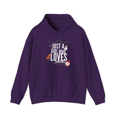 Just A Girl who loves Christmas Hoodie