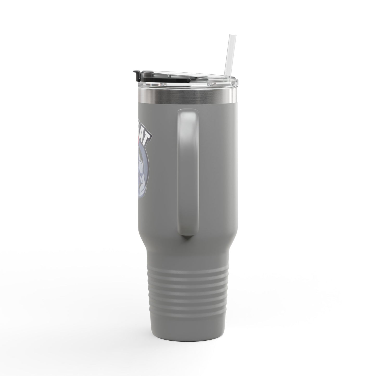 Insulated Water Tumbler 40oz  - Gym Rat Design - Insulated 40oz