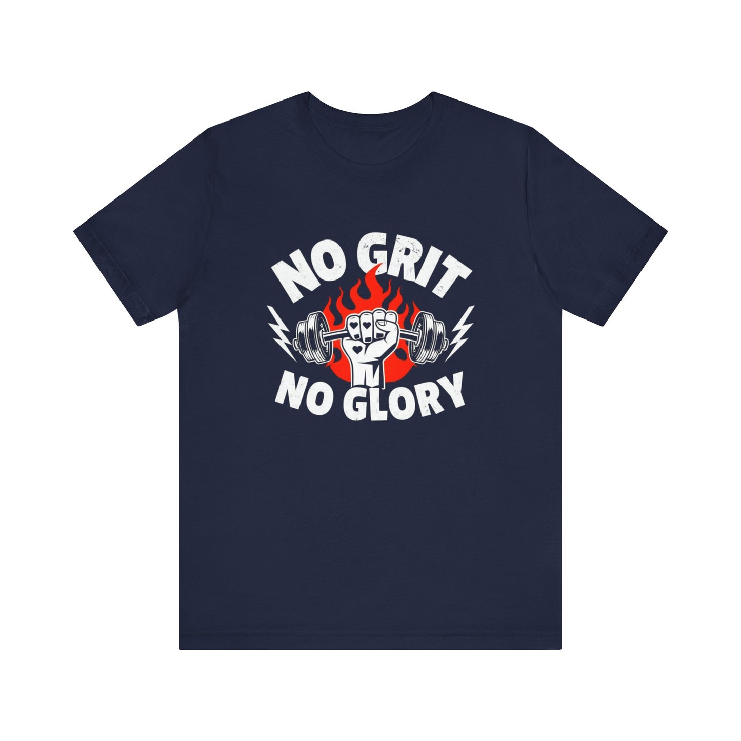 No Grit, No Glory” Gym T-Shirt Graphic Tee 💪 | Motivational Fitness & Hustle Shirt