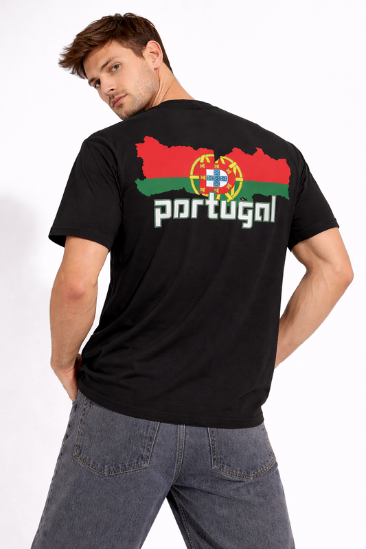Ronaldo 07 Portugal Map T‑Shirt — Portugal Football Fan Tee