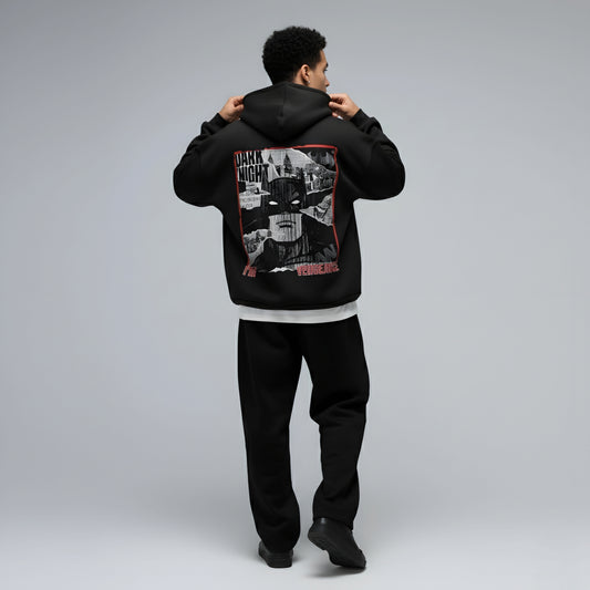 Batman Dark Night Graphic Hoodie — Dark Knight Fleece Pullover