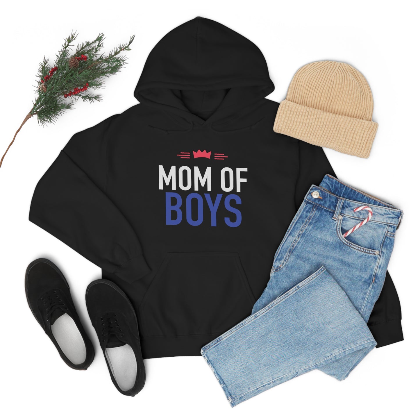 Mom of Boys Hoodie